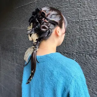 セミロング ヘアアレンジ MISUZU🪡 ナチュラルモードのヘアスタイル