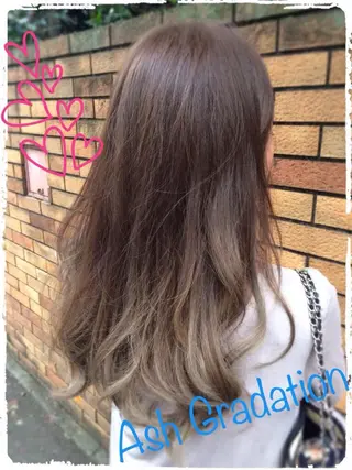 ミディアム セミロング ロング カラー 韓国ヘア🤍髪質改善 🇰🇷AKANEのヘアスタイル