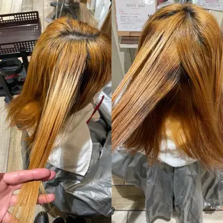 セミロング カラー 💎yuto💎 ハイトーン/韓国ヘアのヘアスタイル