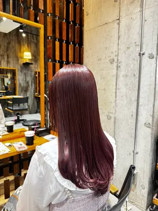 ロング カラー 山本 望華のヘアスタイル