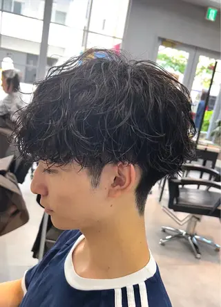 ショート パーマ メンズ 🦩パーマン🦩佐藤 航太のヘアスタイル