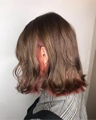 ミディアム 西村 弘輝 パーマ/艶髪カラーのヘアスタイル