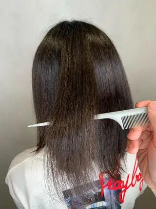 ミディアム 吹田 駿 髪質改善縮毛矯正のヘアスタイル