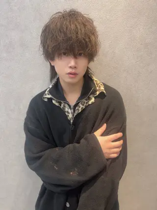 ミディアム men'ssalon Zina天神所属・✨髪質改善/顔周りカ ット/縮毛矯正✨三隅のヘアスタイル