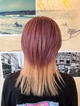 セミロング カラー 🩷ྀི暖色カラー 🫧ྀིススマゴチヨのヘアスタイル