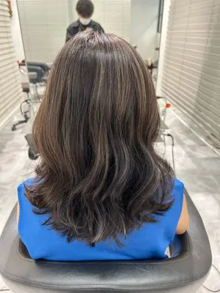 ミディアム カラー HAIR＆MAKE EARTH元住吉所属・圧倒的艶髪✨ 掛川大輝のヘアスタイル