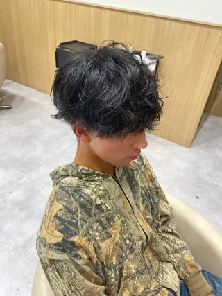 ショート パーマ メンズ UNIX所属・村上翼/ハンサム ショート/パーマのヘアスタイル