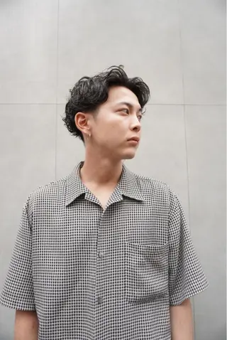ショート パーマ メンズ メンズスタイリスト リュウジのヘアスタイル