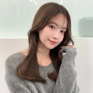 セミロング カラー 上品韓国ヘア🩶艶髪 🩶渋谷/aoiのヘアスタイル