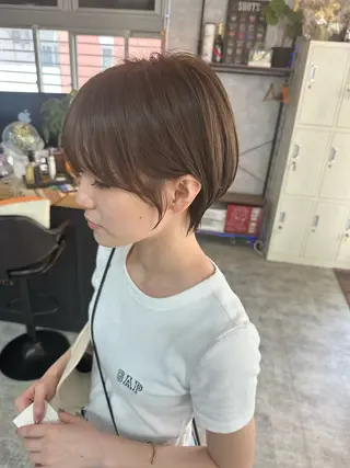 ショート C’LD hair  produce /シールドヘア所属・モテ髪/ボブ/ショー ト/アダチフウトのヘアスタイル