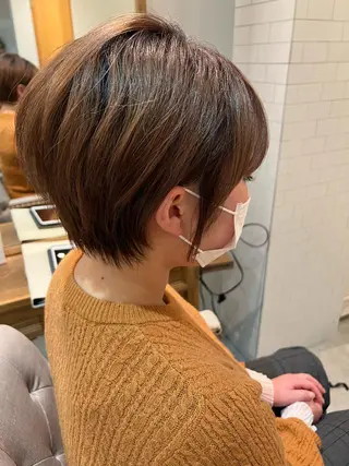 ショート ぱつボブ/ ショート/YUKIのヘアスタイル
