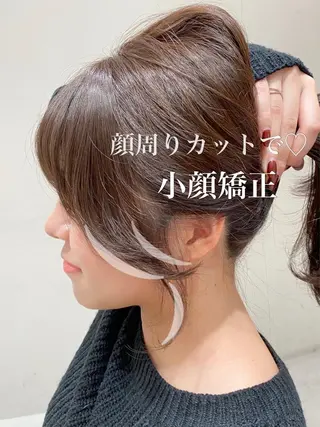 ミディアム カラー 小野寺瑞希 /最小顔カットのヘアスタイル