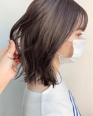 セミロング カラー 🌱小顔ヘア/ボブ ミディアム/双葉🌱のヘアスタイル