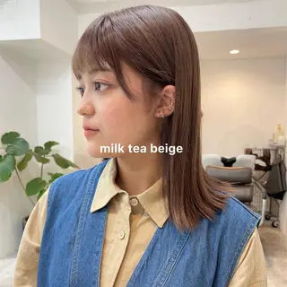 カラー 暖色カラー推し/ トヤエリコのヘアスタイル