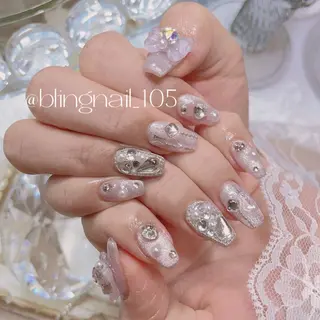 ネイル 23時まで❤︎韓国、 ワンホンネイルのネイルデザイン