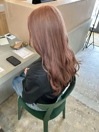ロング 築地 なずなのヘアスタイル