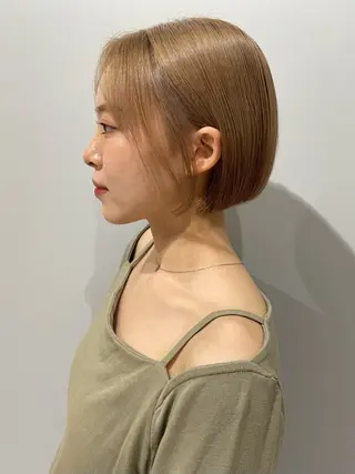 ショート カラー ハイトーン/ボブ /Riimooaのヘアスタイル