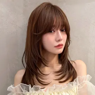 セミロング 🤍aimi🤍 ウルフ/韓国ヘアのヘアスタイル