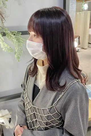 ロング カラー 菊地 紗矢のヘアスタイル