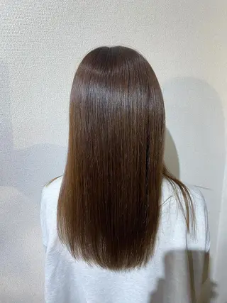 セミロング カラー 野口 茂宰のヘアスタイル