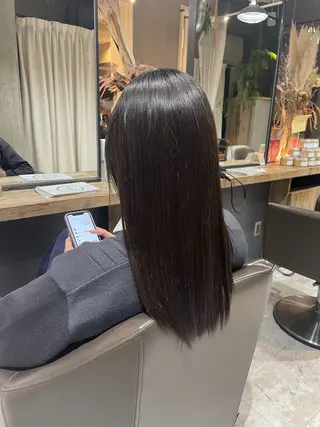 ロング ハイトーンカラー/メ ンズカット/舘山優羽のヘアスタイル