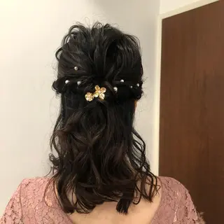 ロング カラー ヘアアレンジ ボブ得意 🤍山内　飛鳥🤍のヘアスタイル