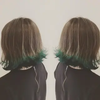 ミディアム カラー SHO担当髪質改善 東加古川アーティブのヘアスタイル