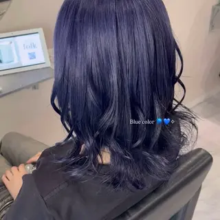 ミディアム カラー ヘアアレンジ 透明感カラー🪼🩵 𝐑𝐢𝐧のヘアスタイル