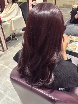 セミロング カラー LaBless あべのキューズモール所属・ヘアセット/艶カラー /まつげパーマ/りおのヘアスタイル