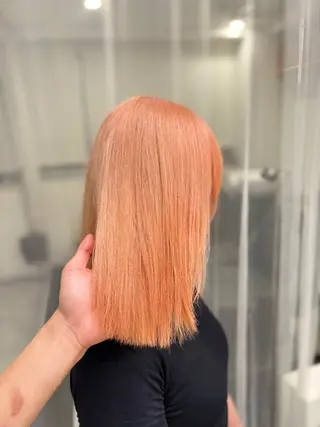 ミディアム カラー GaKu/ハイトーン /ブリーチ/ブロンドのヘアスタイル