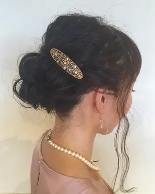 ミディアム ヘアアレンジ さかい なつみのヘアスタイル