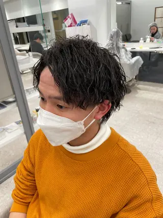 パーマ メンズ メンズスタイリスト✨ 助川龍哉のヘアスタイル