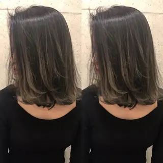 ミディアム カラー ヘアアレンジ BANK'S hair所属・💐ケラチン 髪質改善寺坂雄飛💐のヘアスタイル
