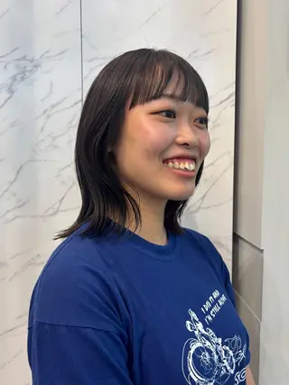 ミディアム カラー miu /透明感カラーのヘアスタイル