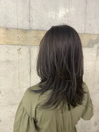 カラー rukia : パーマモデル様大募集のヘアスタイル