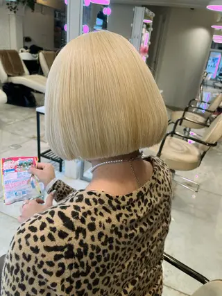 ショート カラー ヘアアレンジ @kyoniyy KYONIのヘアスタイル