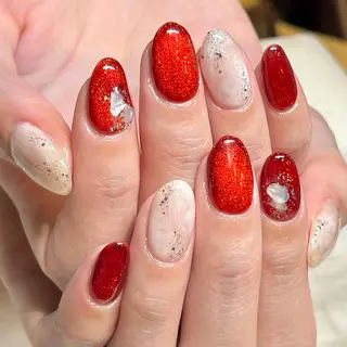 ショート カラー ネイル ネイルサロン リリーブランシュ所属・森 瑞紀のネイルデザイン