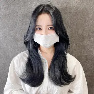 ロング カラー 韓国レイヤー/ 顔周り💕田中将吾のヘアスタイル