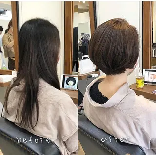 ショート カラー 💫期間限定価格💫 似合わせカット🧚のヘアスタイル