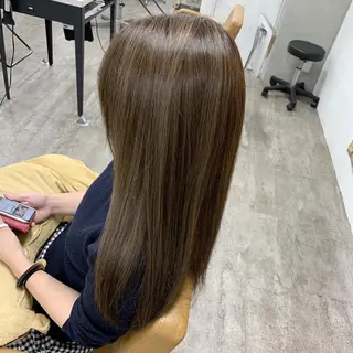 ロング カラー 🎀モテ髪ミルクティ ー🎀yasunaのヘアスタイル