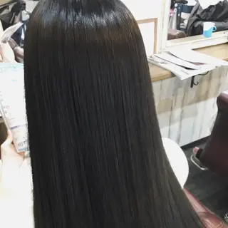 ロング カラー パーマ 金崎 新吾のヘアスタイル