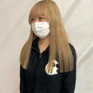 ロング 舟橋耀/ブリーチカラ ー/レイヤーカットのヘアスタイル