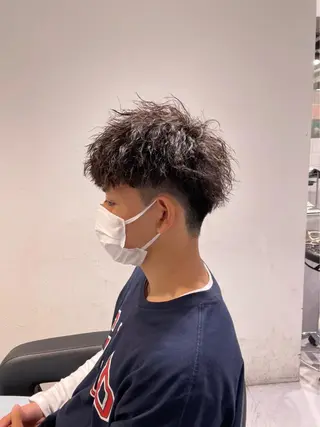 ショート カラー パーマ 【メンズ特化】 笹目純のヘアスタイル