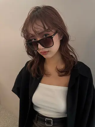 セミロング カラー ROSTAR セイゴのヘアスタイル