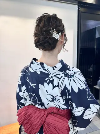 ヘアアレンジ mio/【日本橋】 パーマモデルのヘアスタイル