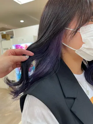 ミディアム カラー 暖色専門美容師🎀 お客様満足度◎のヘアスタイル