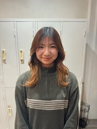 セミロング ROMEO京橋 タナカユアンのヘアスタイル