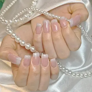 ネイル RAFFINE 月🦋🩵のネイルデザイン