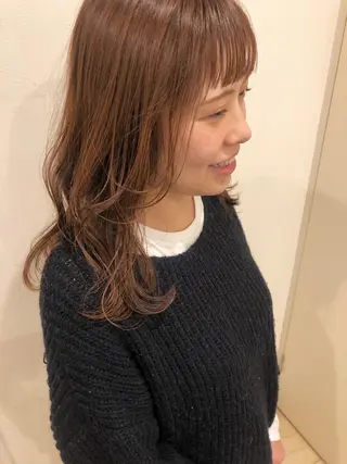 ミディアム 🦩レイヤー|透明感 カラー🦩makoのヘアスタイル