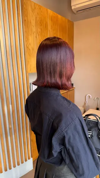 ミディアム 久屋大通/ 切りっぱなしボブのヘアスタイル